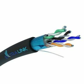 Extralink CAT5E FTP (F/UTP) External Gelazed | Twisted-pair network cable | 305M