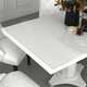 vidaXL Zaštita za stol prozirna 80 x 80 cm 2 mm PVC
