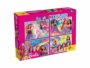 4-Puzzle Set Barbie MaxiFloor 192 Pieces 35 x 1