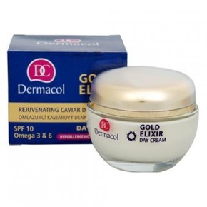 Dermacol Gold Elixir Day Cream Pomlađujuća dnevna krema s ekstraktima kavijara SPF 10 50 ml