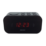 AKAI radio budilica, FM/AM radio, digitalni display, snooze, crna ACR-3088