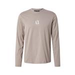ARMANI EXCHANGE Majica tamno bež / bijela 23340283