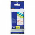 traka Brother tze, tz TZe-252 Boja trake: bijela Boja slova:crvena 24 mm 8 m