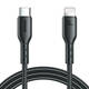 Kabel za punjenje bljeskalice USB C na Lightning SA26-CL3 / 30 W / 1 m (crni)