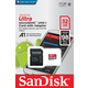 Memorijska kartica Ultra Android microSDHC A1 32GB + Adapter SDSQUAR-032G-GN6MA