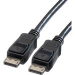 Value DisplayPort priključni kabel DisplayPort utikač, DisplayPort utikač 7.50 m crna 11.99.5604 sa zaštitom DisplayPort kabel