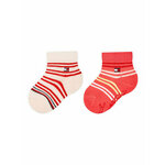 Set od 2 para dječjih visokih čarapa Tommy Hilfiger 701222671 Pink/Multicolor 015