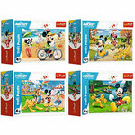 Mickey Mouse jedan dana sa prijateljima 54 komada mini puzzle 4 verzije - Trefl