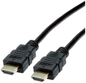 Roline HDMI priključni kabel HDMI A utikač 5.00 m crna 11.04.5934 sa zaštitom HDMI kabel