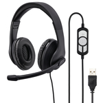 Hama HS-USB300 slušalice, USB, crna, 42dB/mW, mikrofon