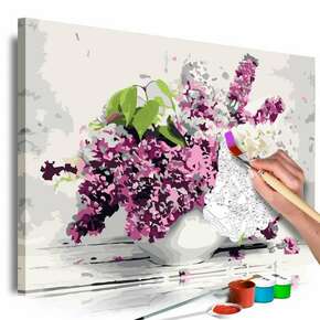 Slika za samostalno slikanje - Vase and Flowers 60x40