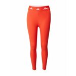 ADIDAS PERFORMANCE Sportske hlače 'Techfit' crvena / bijela