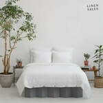 Bijela posteljina za bračni krevet od konopljinog vlakna 240x220 cm - Linen Tales