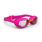 Naočale za plivanje xbase s 100 s prozirnim staklima ružičaste