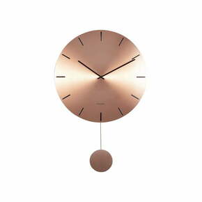 Zidni sat s njihalom u bakrenoj boji Karlsson Impressive