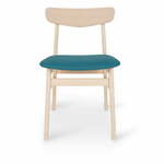 Blagovaonska stolica tirkizna/prirodna boja od bukovog drveta Mosbol - Hammel Furniture