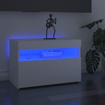 vidaXL TV ormarić s LED svjetlima bijeli 60 x 35 x 40 cm