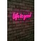 Ukrasna plastična LED rasvjeta, Life Is Good - Pink