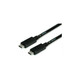 Roline USB-C na USB-C Gen2 kabel (M/M), PD, 20V/5A, 1.0m, crni 11.02.9053