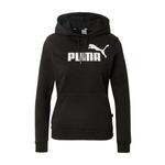 PUMA Sportska sweater majica crna / bijela