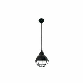 FARO 62802 | Claire-FA Faro visilice svjetiljka 1x E27 blistavo crna