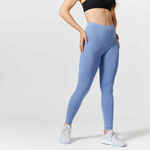 Tajice za fitnes ženske Fit+ 500 indigo plave