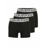 Calvin Klein Underwear Bokserice crna / srebro