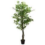 Umjetno stablo fikusa 378 listova 80 cm zeleno