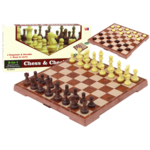 Strategy Game Chess Checkers 2in1 Board