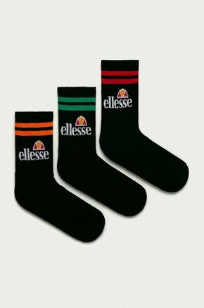 Ellesse Čarape (3-pack) - crna. Visoke čarape iz kolekcije Ellesse. Model izrađen od elastičnog materijala. U setu tri para.