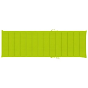 VidaXL Jastuk za ležaljku jarko zeleni 200 x 60 x 4 cm od tkanine