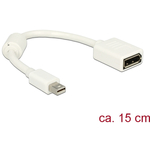 DELOCK Mini DisplayPort 1.2/1.2a transformator bijela 15cm 65427