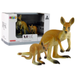 Set of 2 figurines Kangaroo with cub Animals of the World series