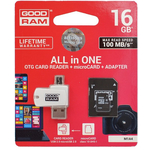 GOODRAM M1A4 16GB MicroSDHC 10 MB/s M1A4-0160R12