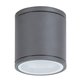 RABALUX 8150 | Akron Rabalux zidna, stropne svjetiljke svjetiljka okrugli UV odporna plastika 1x GU10 IP54 UV antracit siva