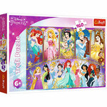 Disney Princeze: Portreti puzzle 160kom - Trefl