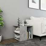 vidaXL Bočni stolić siva boja betona 50 x 50 x 45 cm od iverice