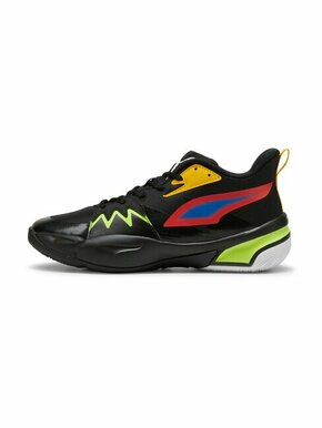PUMA Sportske cipele 'Genetics' tamo žuta / svijetlozelena / crvena / crna