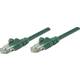 Intellinet 318167 RJ45 mrežni kabel, Patch kabel cat 5e U/UTP 0.50 m zelena 1 St.