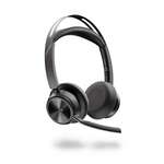 Poly Voyager Focus 2 gaming slušalice, USB/bežične/bluetooth, crna, mikrofon