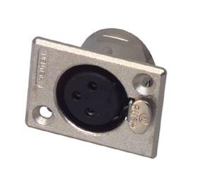 Konektor XLR 3-pin (ž) za šasiju