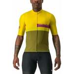 Castelli A Blocco Jersey Dres Passion Fruit/Amethist-Green Apple-Avocado Green L