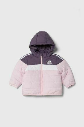 ADIDAS SPORTSWEAR Sportska jakna tamno ljubičasta / pastelno roza / bijela