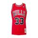 Mitchell &amp; Ness Tehnička sportska majica 'Scottie Pippen' crvena / crna / bijela