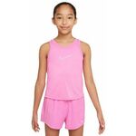 Majica kratkih rukava za djevojčice Nike Kids Dri-Fit One Training Tank - playful pink/white