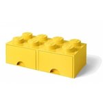 LEGO kutija za odlaganje kockica, žuta