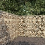 vidaXL Gabionski zid s poklopcem od pocinčanog čelika 300x50x200 cm