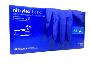 NITRYLEX BASIC - Nitrilne rukavice (bez pudera) tamne plava
