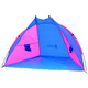Šator za plažu ROYOKAMP 200x120x120 cm, sivo-plavi