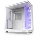 NZXT H6 Flow RGB kućište, bijelo/crno, midi, bez napajanja, ATX, mATX